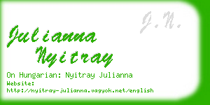 julianna nyitray business card